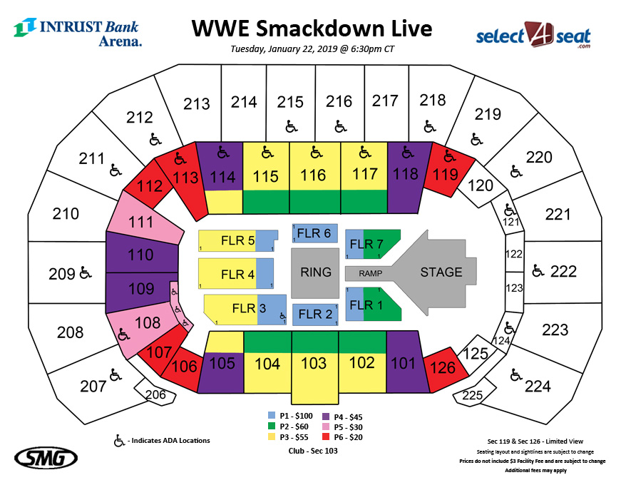 Us Bank Arena Seating Chart Wwe Matttroy